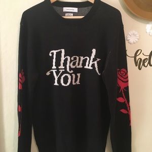 Urban Outfitters Thank you sweater 🌹